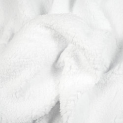 Lamb Sherpa fleece - white