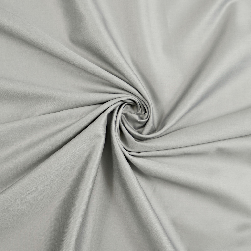 Cotton SATIN Premium - light gray - 220 cm