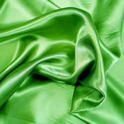 Satin cloth fabric with lycra - light green