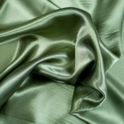 Satin cloth fabric - olive