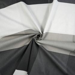 Cotton Fabric Brown & Gray Large Check