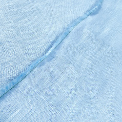 Light Blue 100% Linen Stonewashed Apparel Fabric (1318) - 190 gms