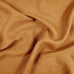 Len 100% Stonewashed ubraniowy dyniowy (1674) - 190 gms