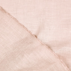 Dusty Pink 100% Linen Stonewashed Apparel Fabric (1674) - 190 gms