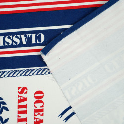 Deckchair Fabric Nautical Stripes Ocean Sailing