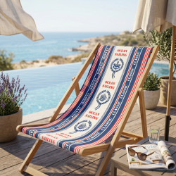 Deckchair Fabric Nautical Stripes Ocean Sailing