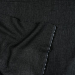 Black Linen Viscose Blend Apparel Fabric (147) – 195gms