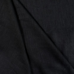 Black Linen Viscose Blend Apparel Fabric (147) – 195gms