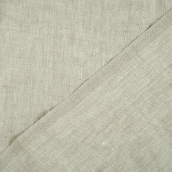 Natural 100% Linen Stonewashed Apparel Fabric (48) - 190 gms