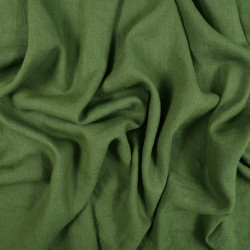 Green Linen Viscose Blend Apparel Fabric (147) – 195gms