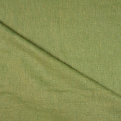 Olive Green Linen Viscose Blend Apparel Fabric (147) – 195gms