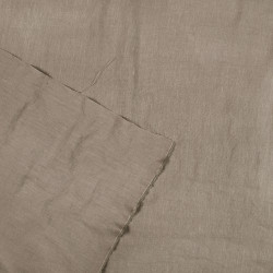 Tkanina lniana z wiskozą Stonewashed ubraniowa beżowa (598) – 195g