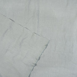Tkanina lniana z wiskozą Stonewashed ubraniowa jasnoszara (106) – 195g
