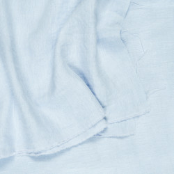 Baby Blue Linen Viscose Blend Apparel Fabric (147) – 195gms