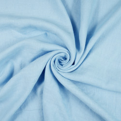 Blue Linen Viscose Blend Apparel Fabric (147) – 195gms