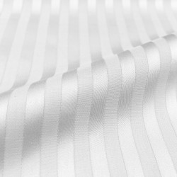 White Cotton Damask Stripes 9mm – 305cm