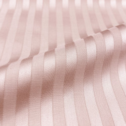 Adamaszek bawełniany jasny róż (Light Pink) w pasy 9 mm - 305 cm