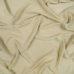 Beige Linen Viscose Blend Fabric
