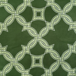 Cotton Fabric Green Geometric Chain – 220cm