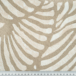 Cotton 100% Beige Zebra Print