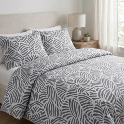 Bawełna 100% wzór zebra szary