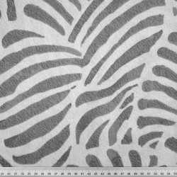 Cotton 100% Gray Zebra Print