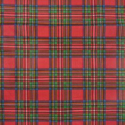 Cotton Fabric Christmas Tartan Red & Green