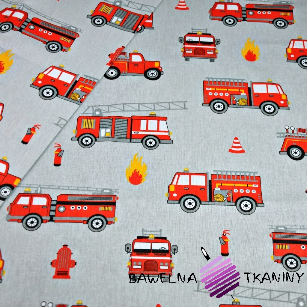 Cotton fire brigade on gray background