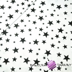 Cotton stars full of small and large black white background
