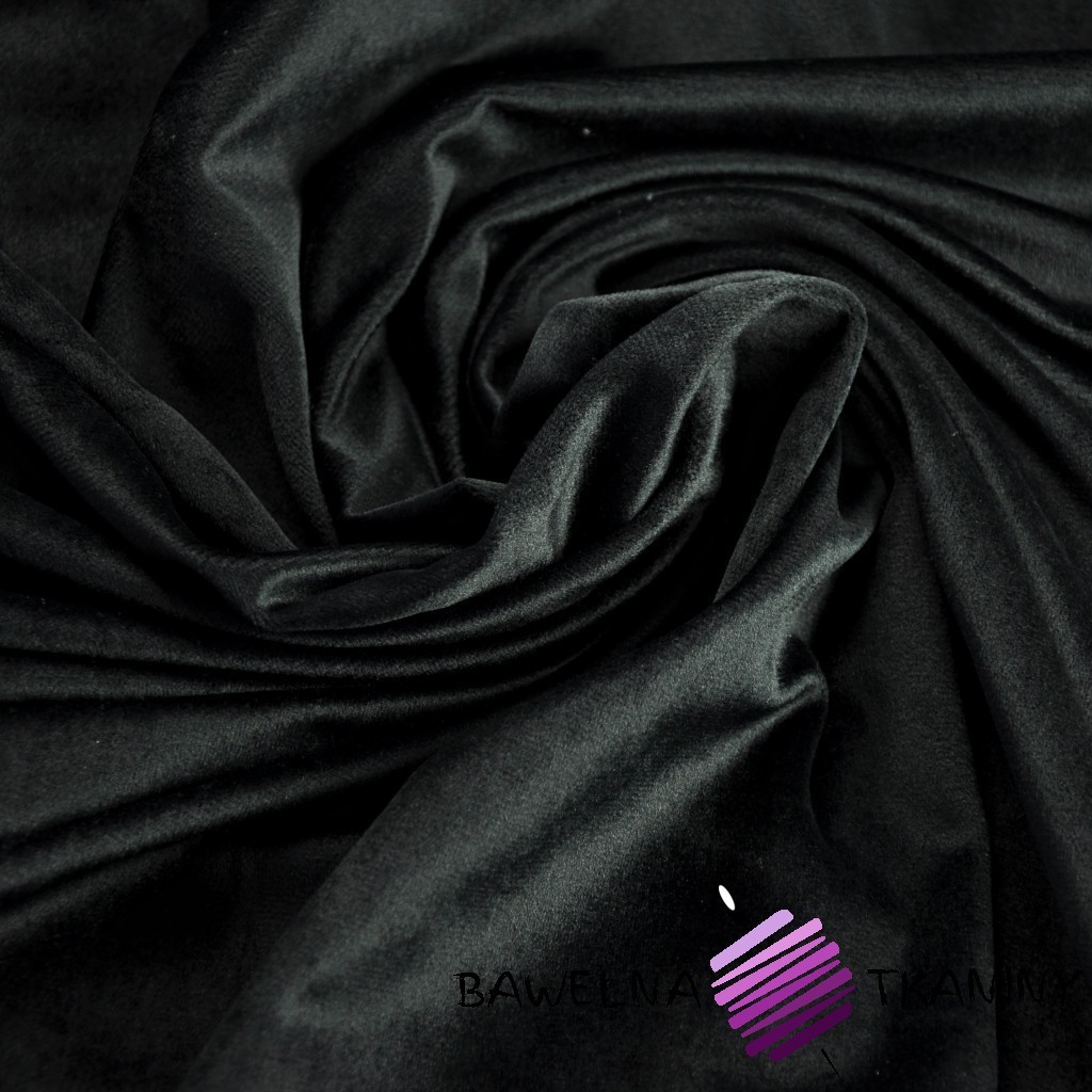 Polyester velvet (black) Fabric store