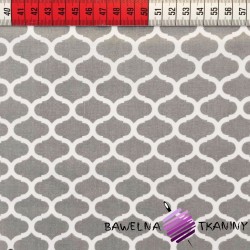 Cotton gray moroccan pattern