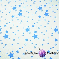 Cotton small galaxy blue on a white background