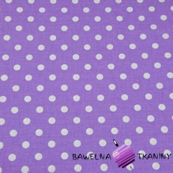 Cotton 7mm dots on purple...