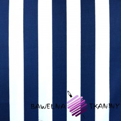 Bawełna stripes navy