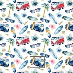 Cotton holiday cars on white background