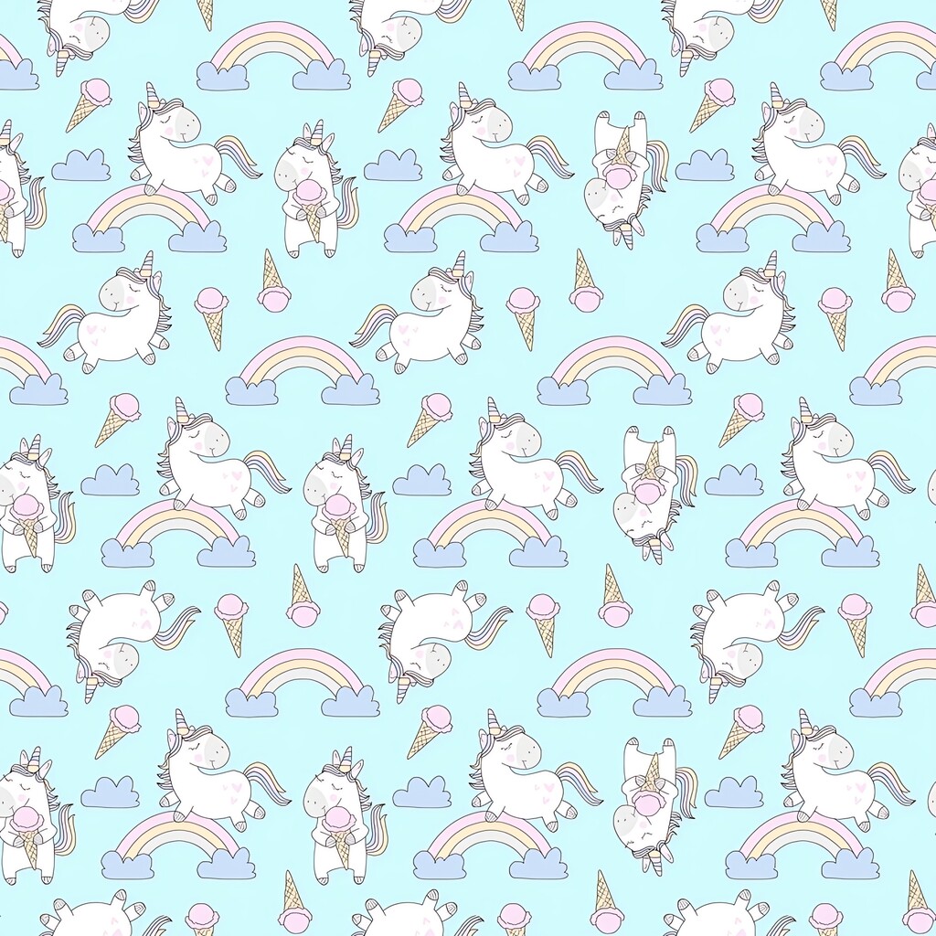 Cotton unicorns with balloons on gray background