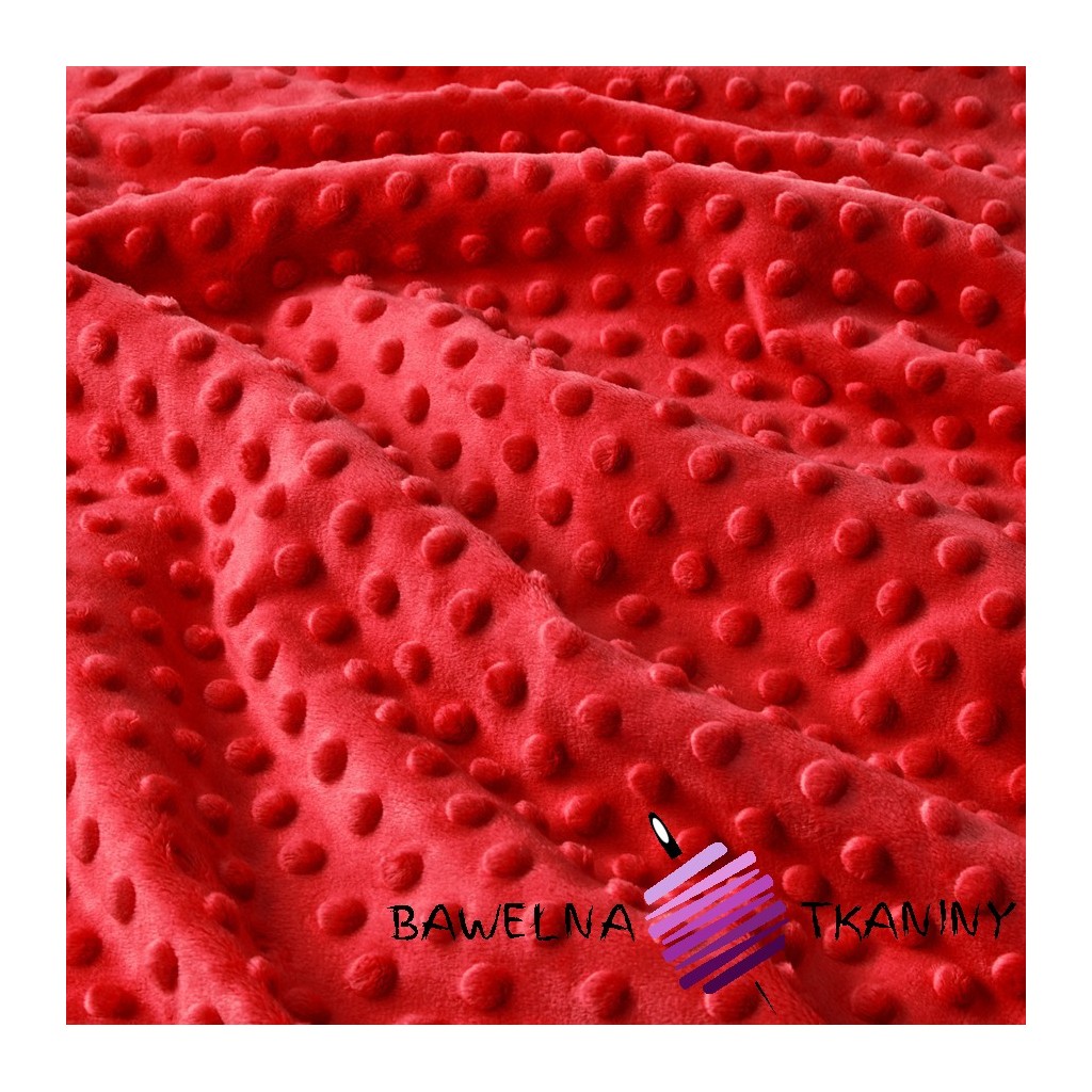 Minky thick 350 g/m2 red
