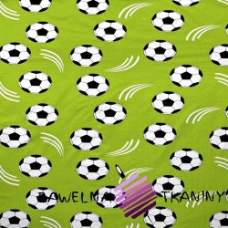 Bawełna Piłki na zielonym tle