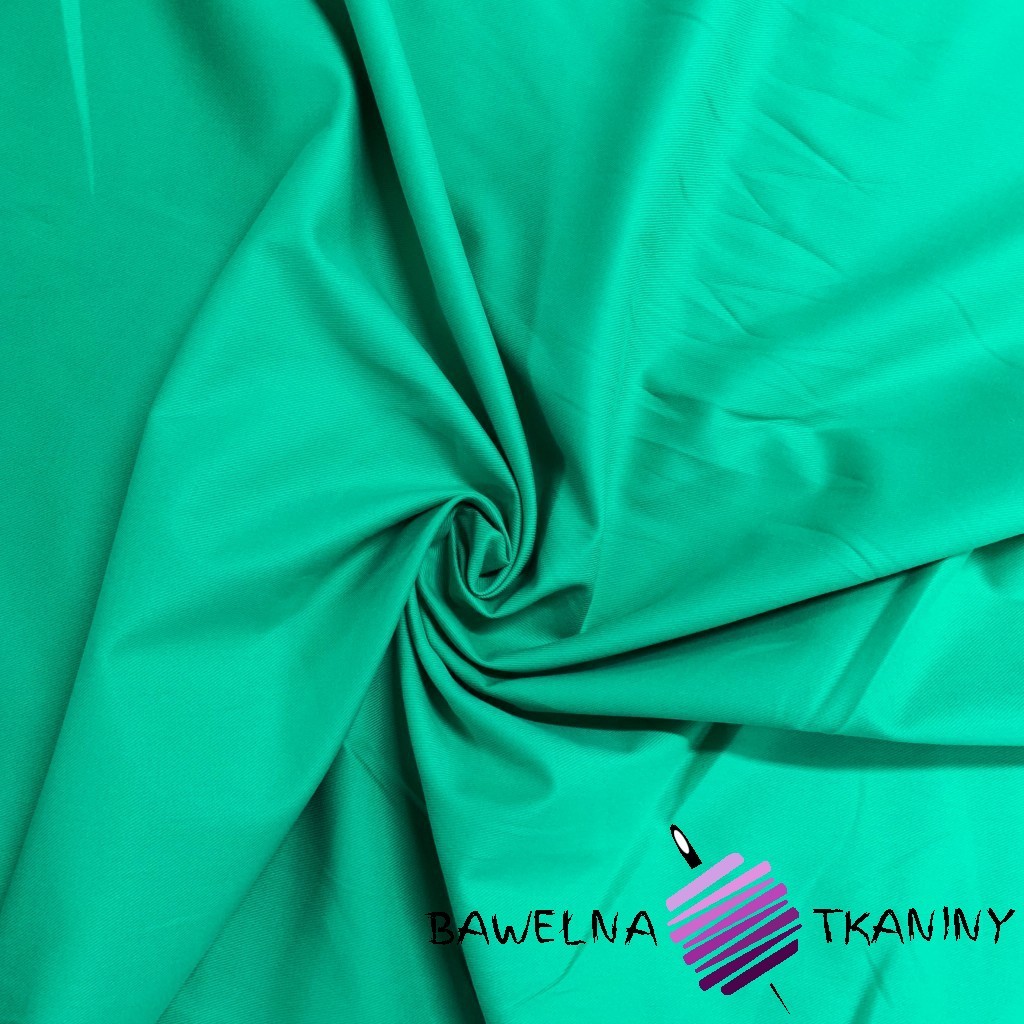 Tkanina dekoracyjna bawełna z lycrą - zielony