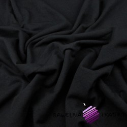 Looped knit - plain black