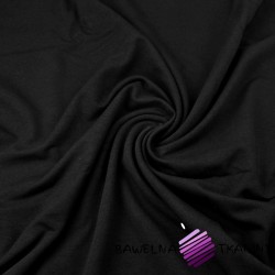 Looped knit - plain black