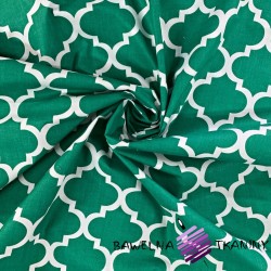 Cotton big green Moroccan pattern