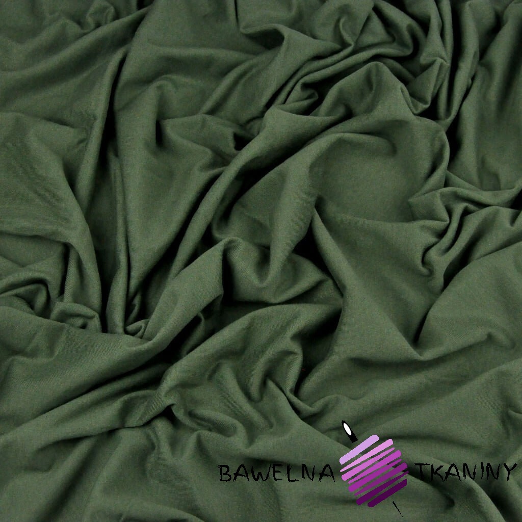 Populair Rationalisatie pk Jersey plain knit (khaki) | fabric shop