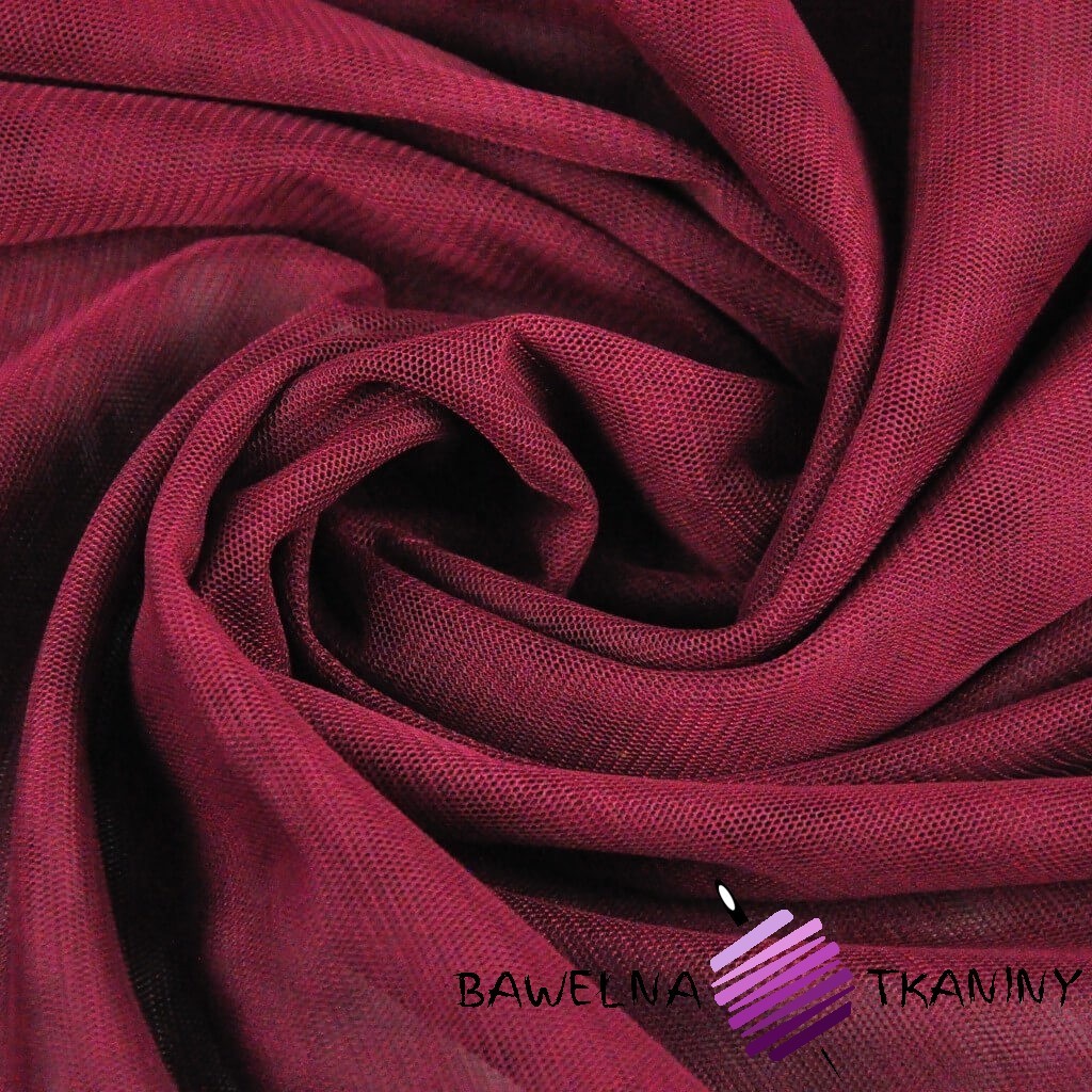 Decorative tulle soft - burgundy