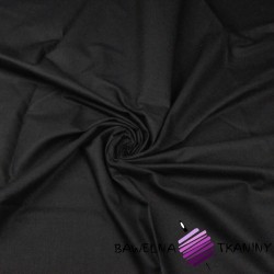 Thick black plain cotton - Noris with silver ions