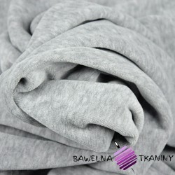Cotton velor - gray melange