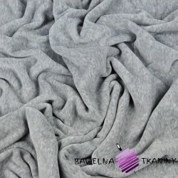 Welur bawełniany odzieżowy - szary melanż