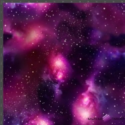 Cotton Jersey knit digital printing of space pink and violet