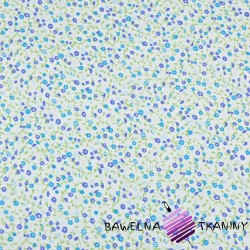 Cotton blue sapphire meadow on a white background