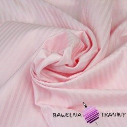 Light pink cotton damask stripes